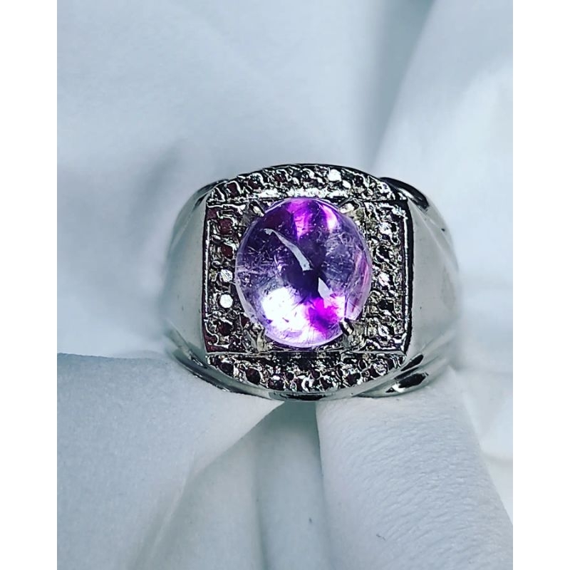 KECUBUNG UNGU ANTIK BULU MERAH PADUAN PUTIH SAMA UNGU DAN BULU MERAH