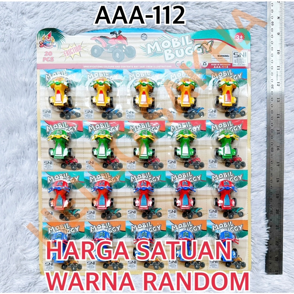 MAINAN AAA-112 MOBIL BUGGY MOBILAN RODA 4 MOTOR ATV KENDARAAN KECIL MUNGIL CHIBI LUCU WARNA WARNI LE