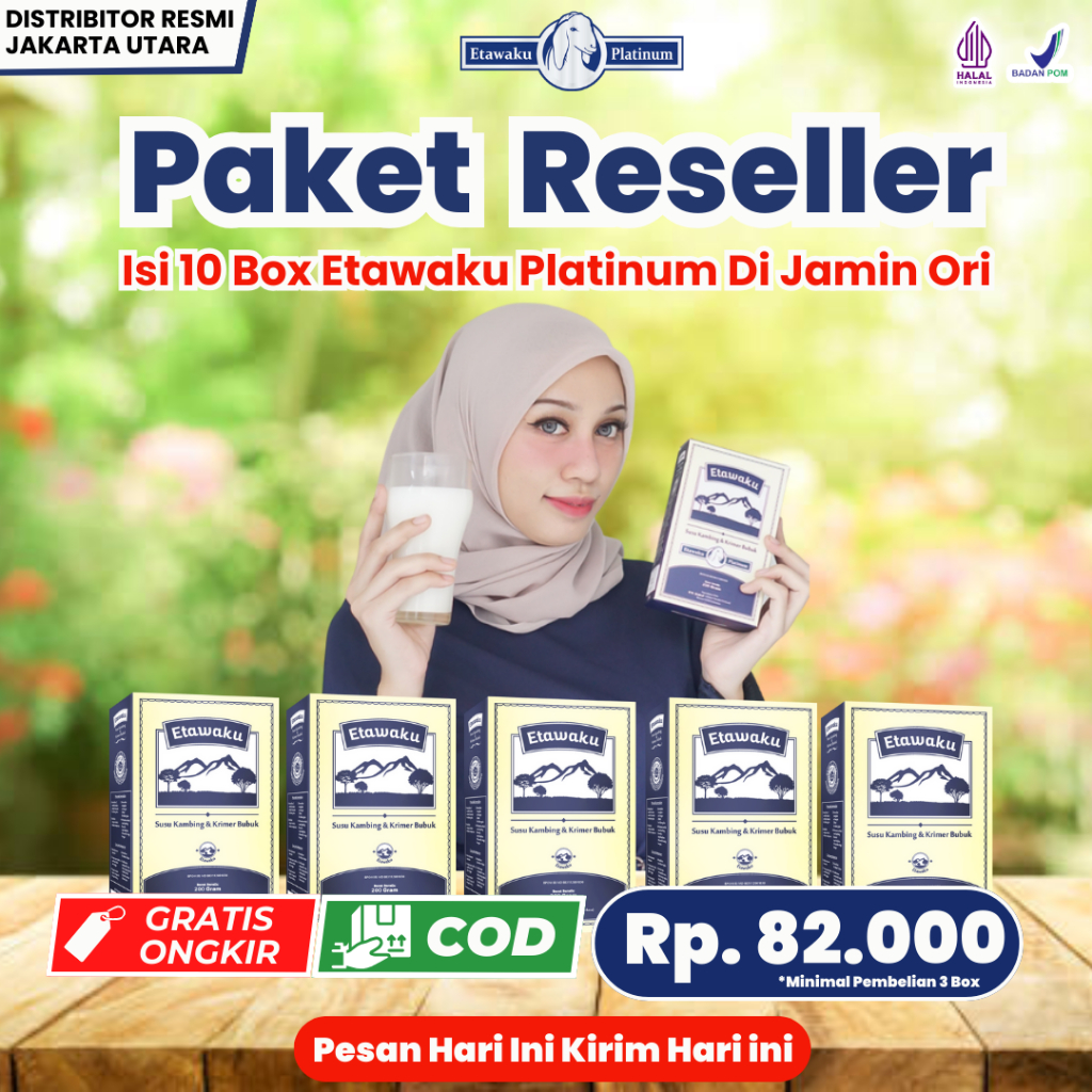 

PAKET 10 BOX SUSU ETAWAKU PLATINUM Susu Etawaku Original Ori Untuk Tulang Dan Sendi Susu Etawaku Original Untuk Paru Susu Etawaku Platinum Susu Kambing Etawa Bubuk Susu Kambing Dan Krim Bubuk Rasa Original 200 Gram Atasi Gangguan Pernapasan Pernafasan