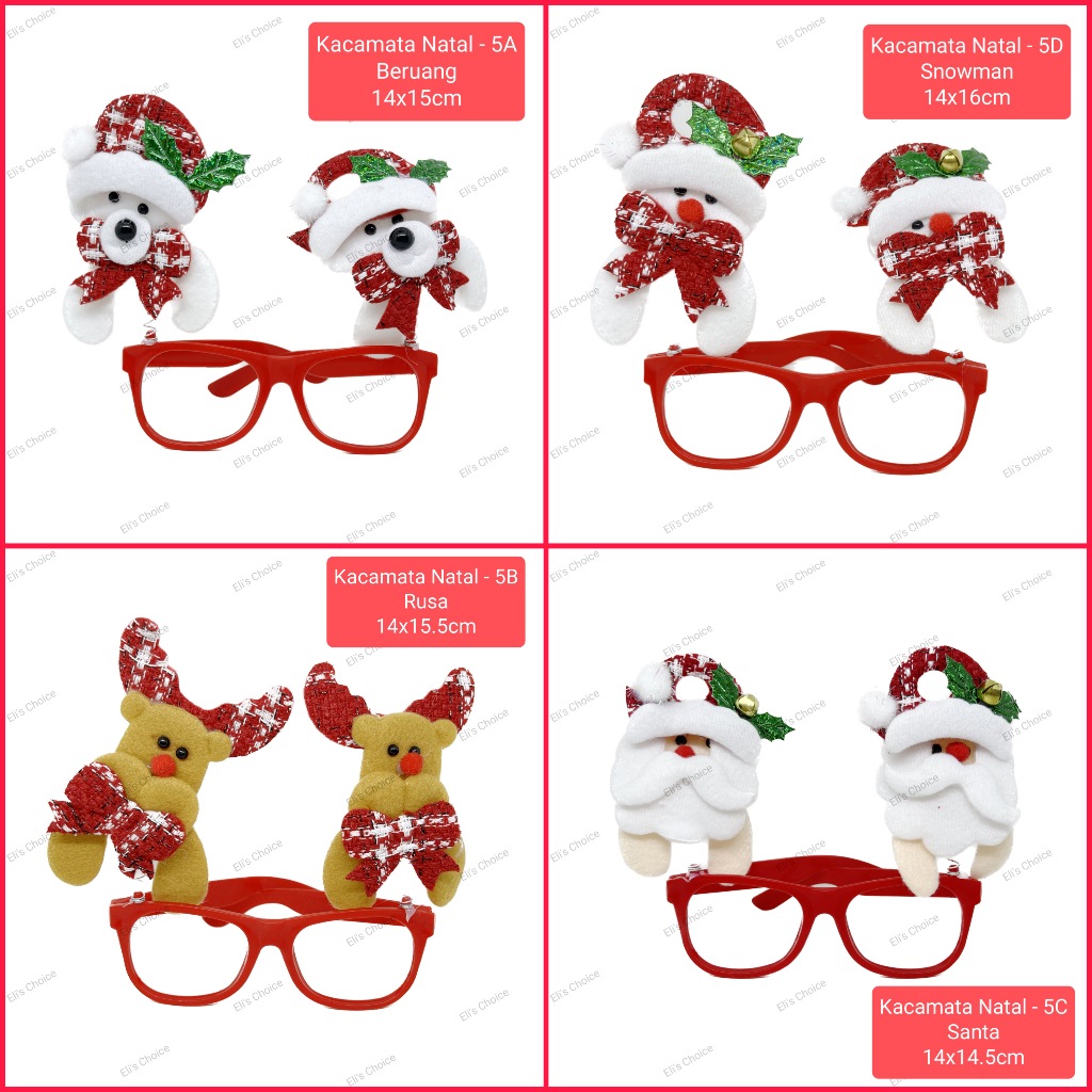 KACAMATA NATAL / AKSESORIS KACAMATA NATAL / CHRISTMAS GLASSES / AKSESORIS NATAL