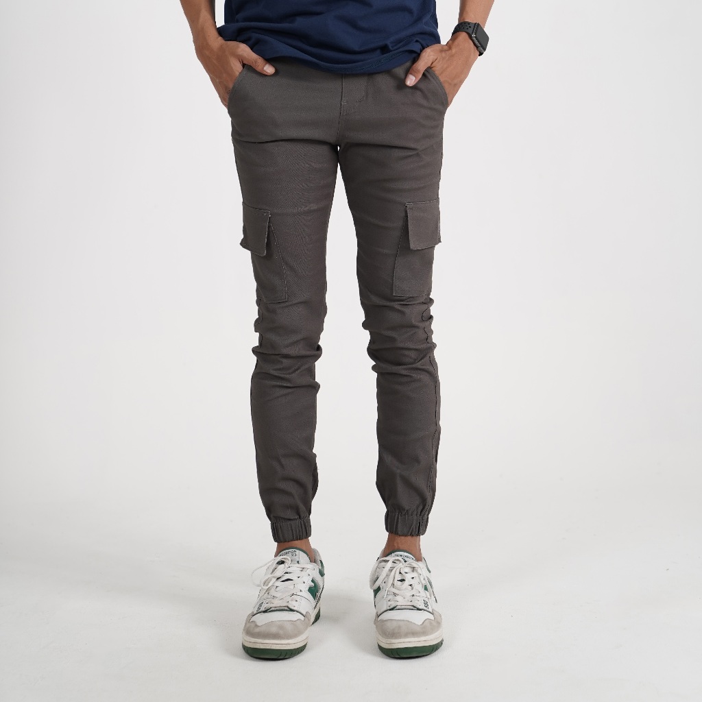 Fairgoods Celana CARGO JOGGER Long Pants Grey