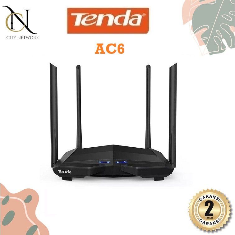 Tenda AC6 AC1200 Smart Dual-Band Wireless Router 4 X 5dbi AC 6