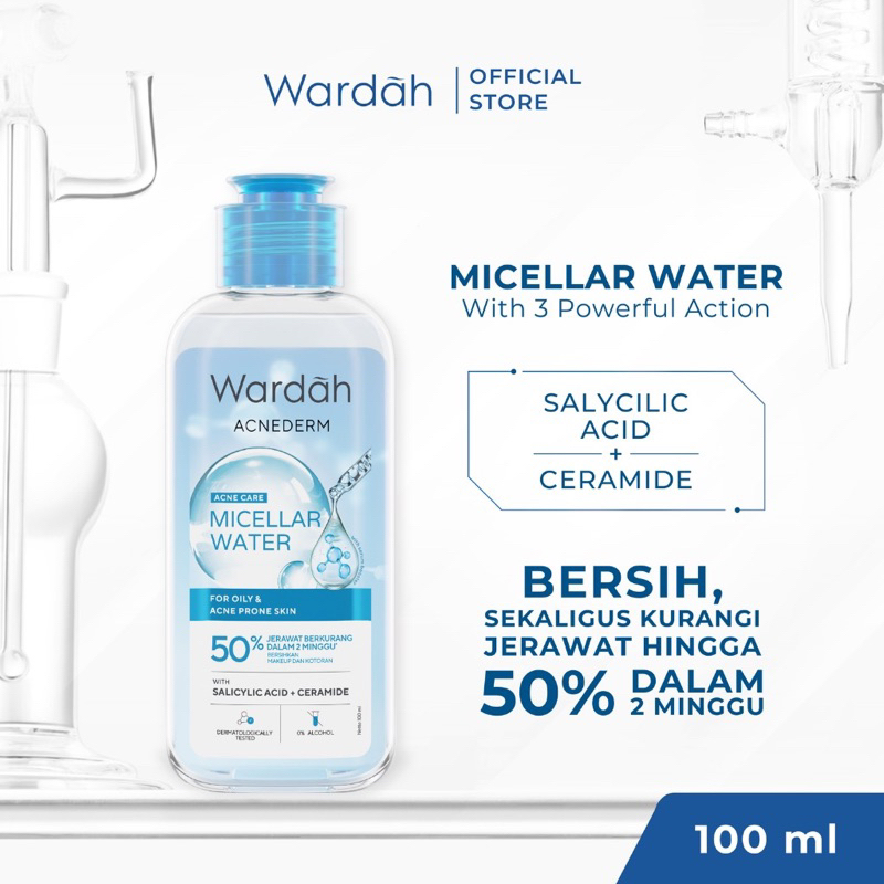 WARDAH ACNEDERM ACNE CARE MICELLAR WATER / WARDAH ACNEDERM MICELLAR WATER / WARDAH ACNE DERM MICELLA