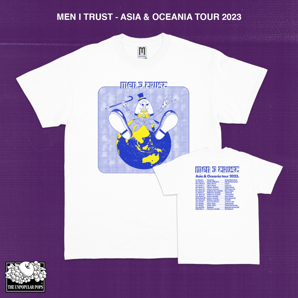 Kaos T-Shirt Baju Band MEN I TRUST - Asia Oceania Tour 2023