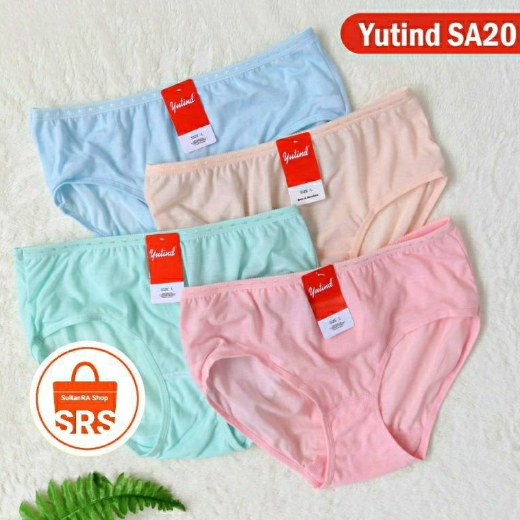 Celana Dalam Wanita Yutind SA20 Polos Size XXL, XL, L, M CD Lembut CD Wanita Dewasa CD Yutind