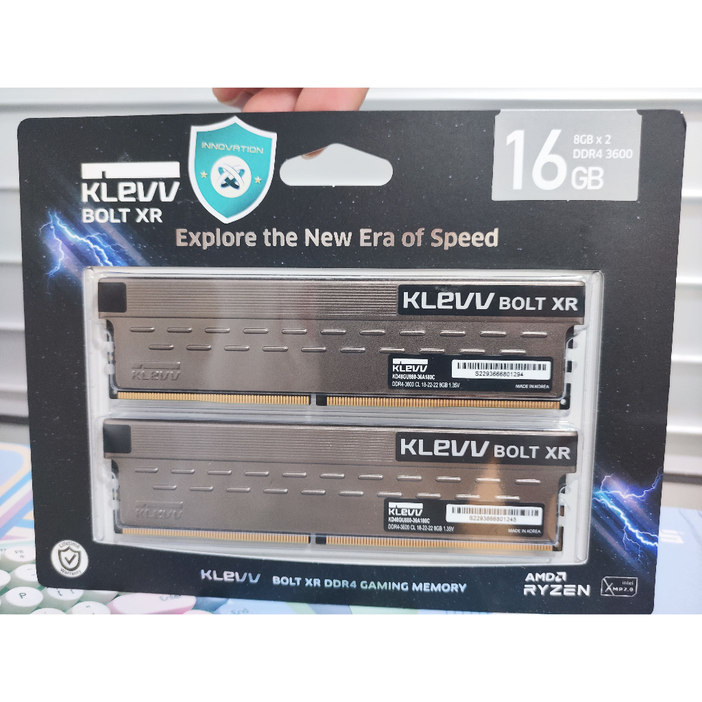 KLEVV RAM DDR4 BOLT XR 3600MHZ 16GB (8X2)