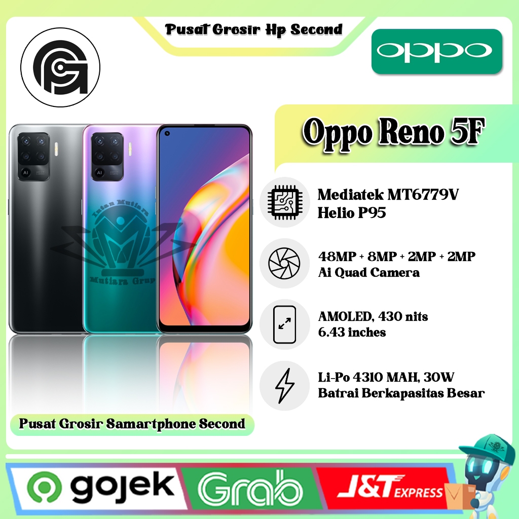 Oppo Reno 5F Ram 8GB Rom 128GB (Second)