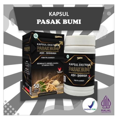 Kapsul Pasak - Bumi Ekstrak Pasak Bumi Ash-Shihah 50 Kapsul