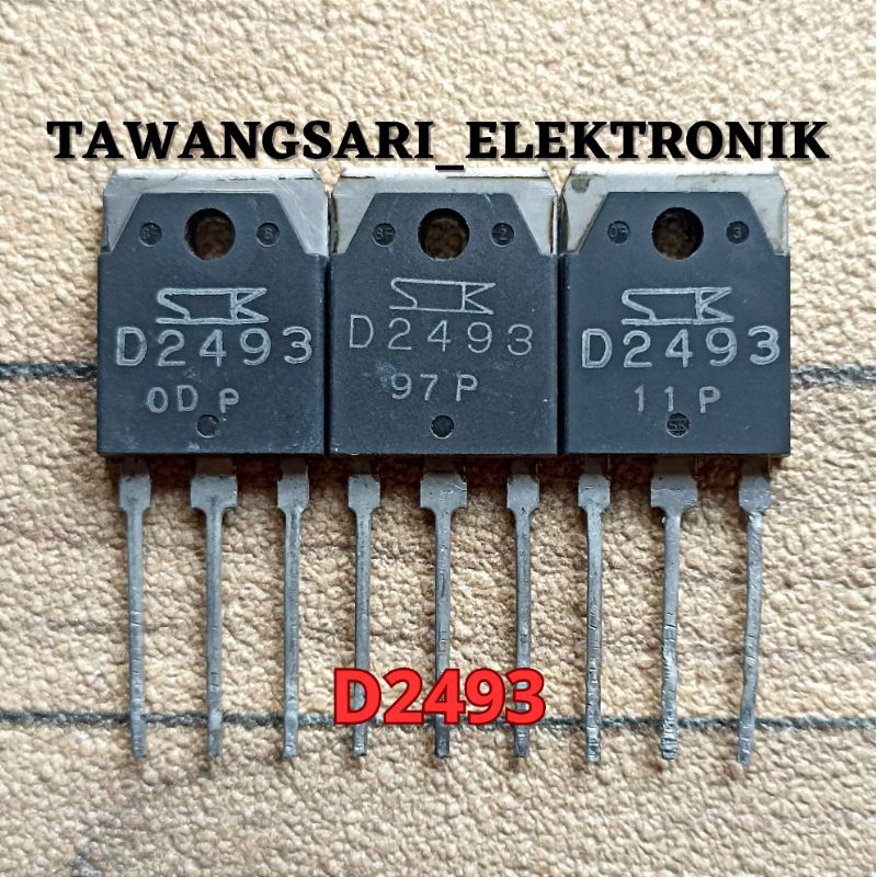 tr damper d2493 tr npn d 2493 original transistor 2493 cabutan