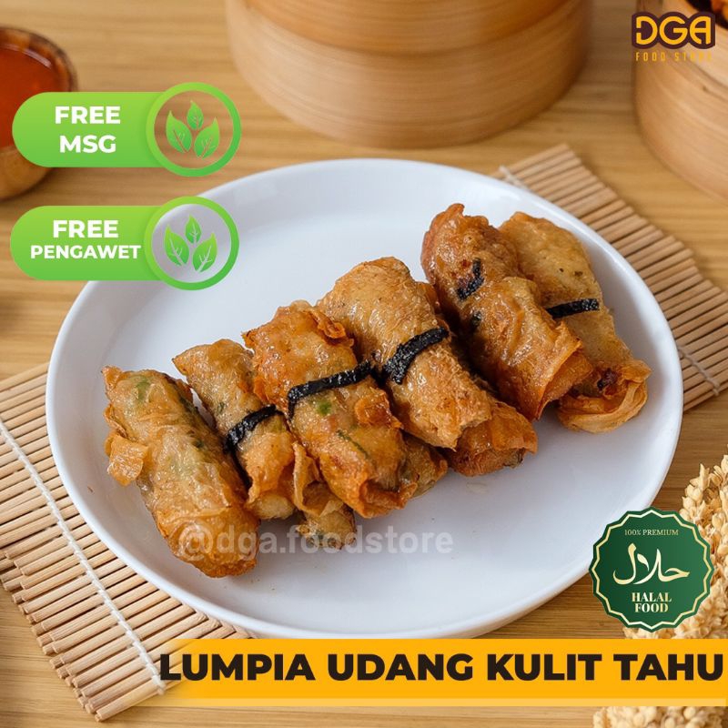 

lumpia udang kulit tahu 10pcs / non msg/non pengawet/dga food store