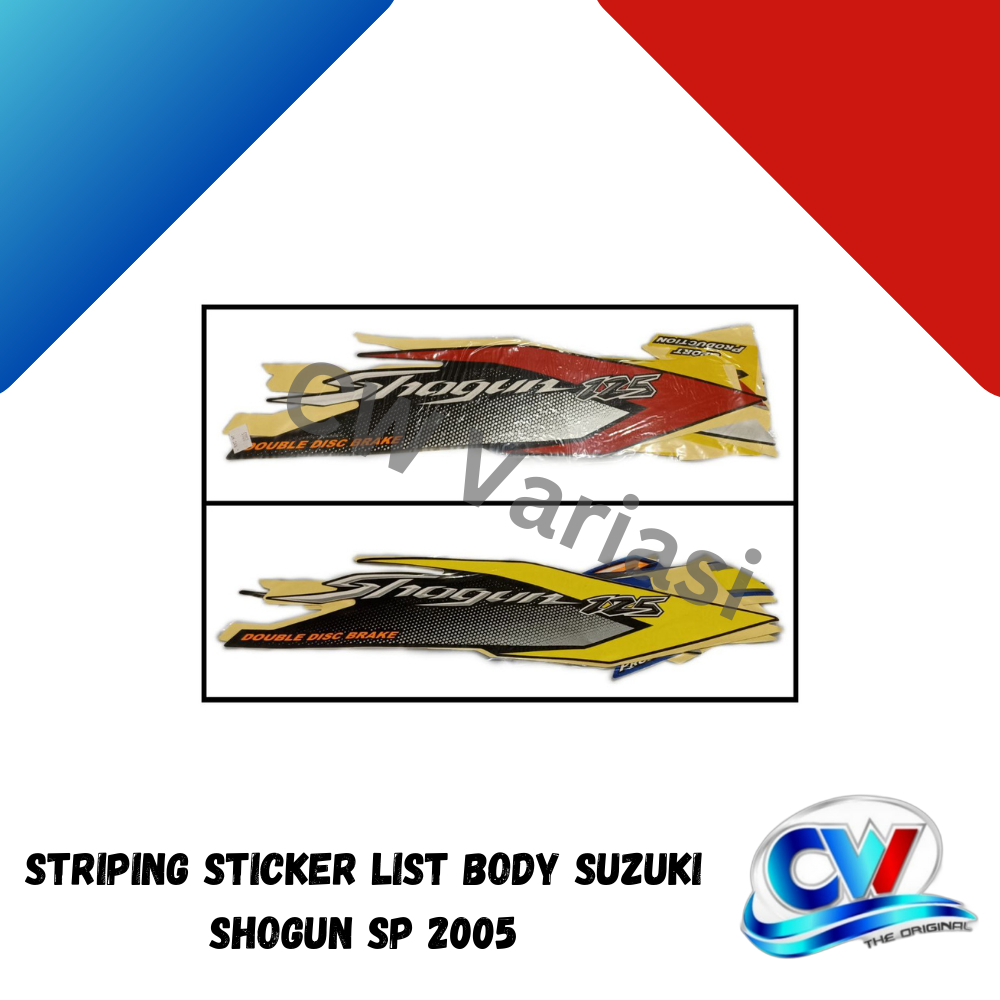 Striping Sticker List Body Shogun 125 Sp 2005