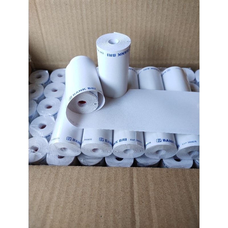 

Kertas Thermal Logo Bank BRI Atas 58X30/57X30 Printer Bluetooth