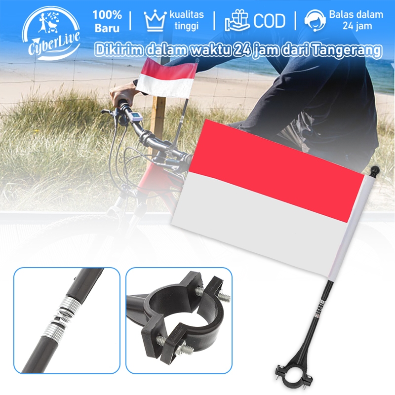 Flag Pole Tiang Bendera Untuk Sepeda Dan Motor