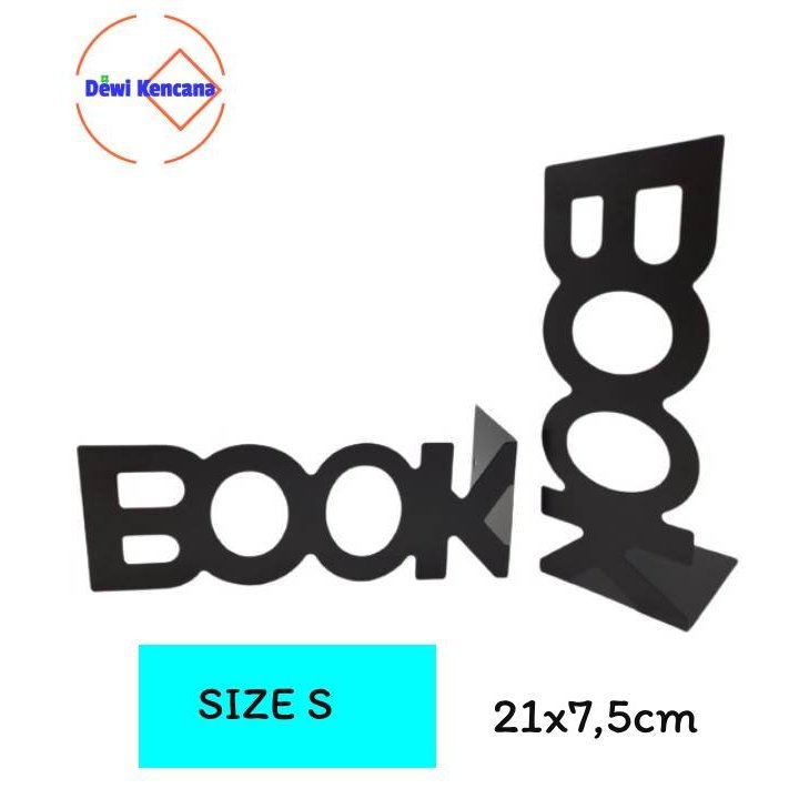 

H7Y Pembatas buku besi Bookend Holder Buku (BOOK)
