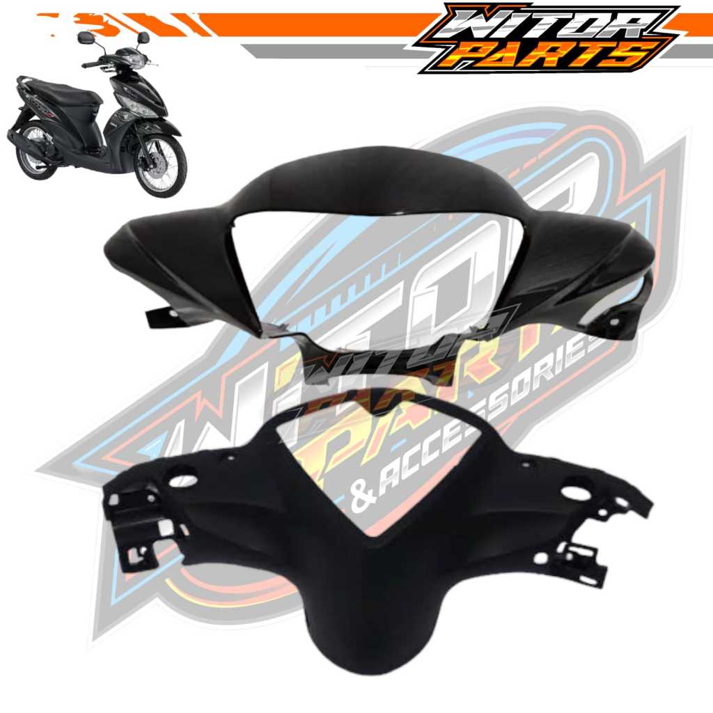 Batok Kepala Depan Belakang Yamaha Mio J Hitam / Batok Kepala Mio J Depan Belakang Hitam / Batok Kep