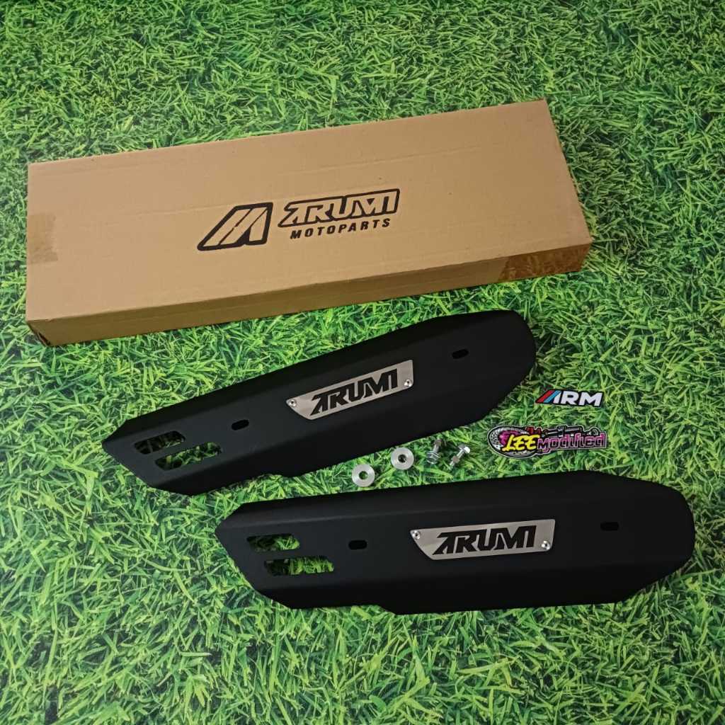 COVER KNALPOT BEAT SCOOPY GENIO ARM ARUMI TAMENG KNALPOT