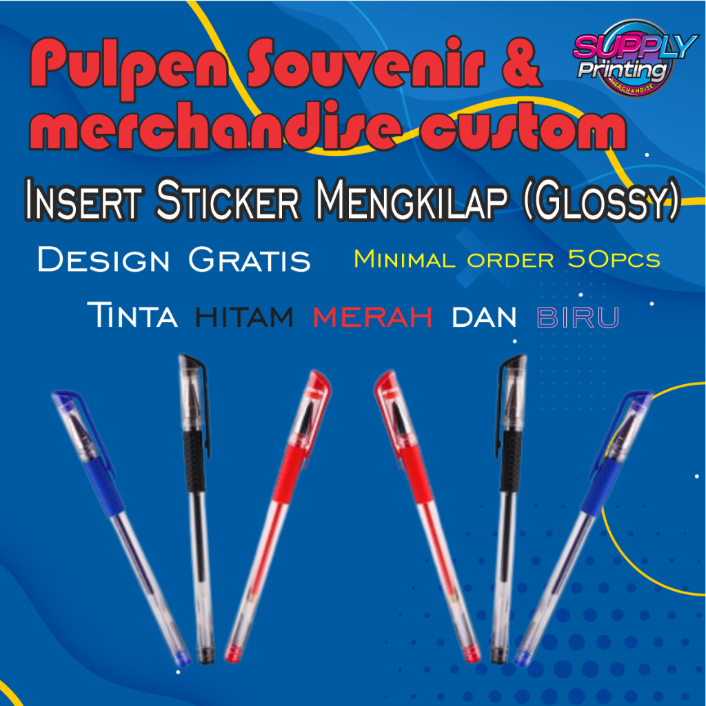 

Pulpen Promosi Souvenir Ekonomis | Bolpoin Custom Logo Tulisan| Cetak Ballpoint | Pena Lucu Pernikahan Warna Warni
