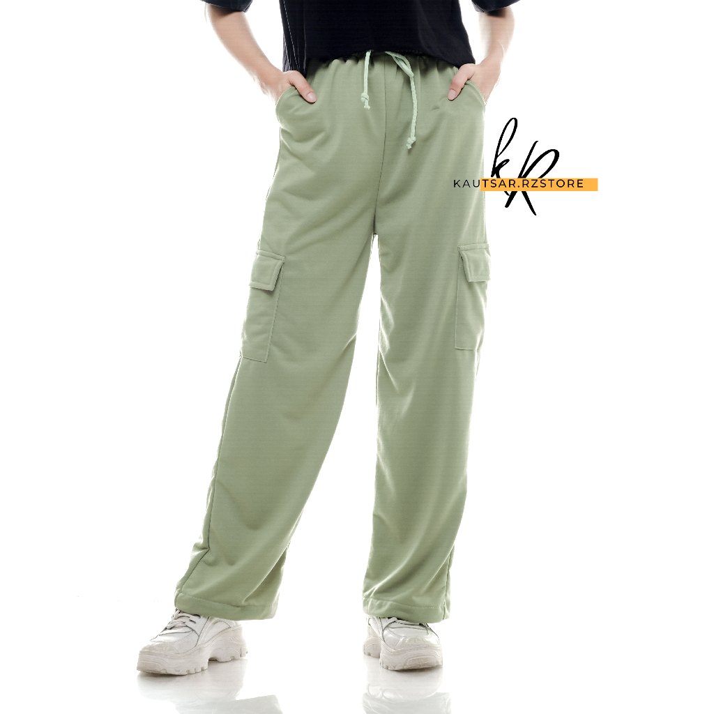 Celana Cargo Wanita Highwaist Premium Jumbo || Cargo Pants Wanita Terbaru || Celana Kargo Wanita