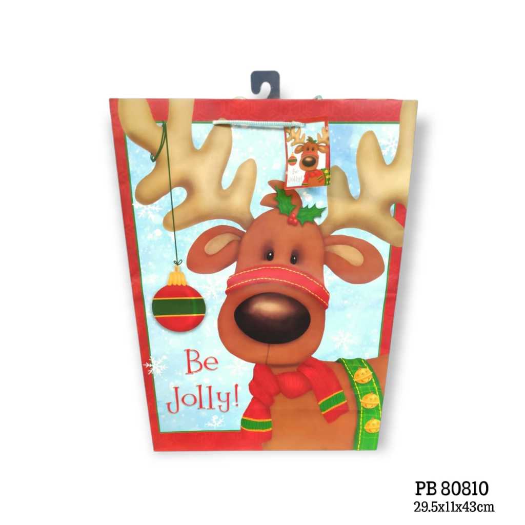 

TOKO MGK-Tas Kado Gift Bag Paper Bag tema Natal 43 x 29.5 x 11cm PB 80810