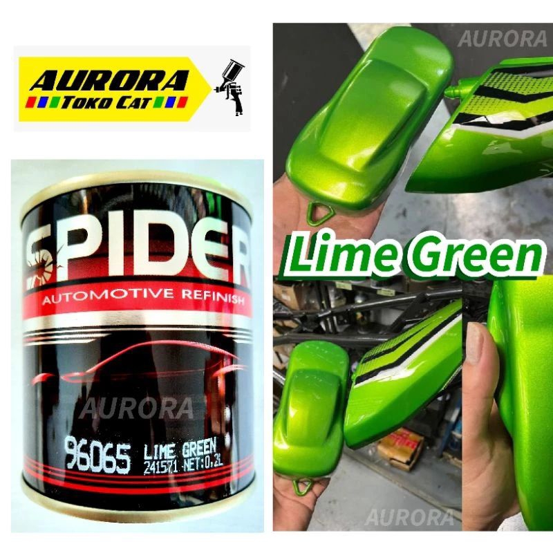 Cat Lime Green Spider 200ml 200cc Seperempat | Hijau Metalik Kawasaki Ninja Gren Metalic