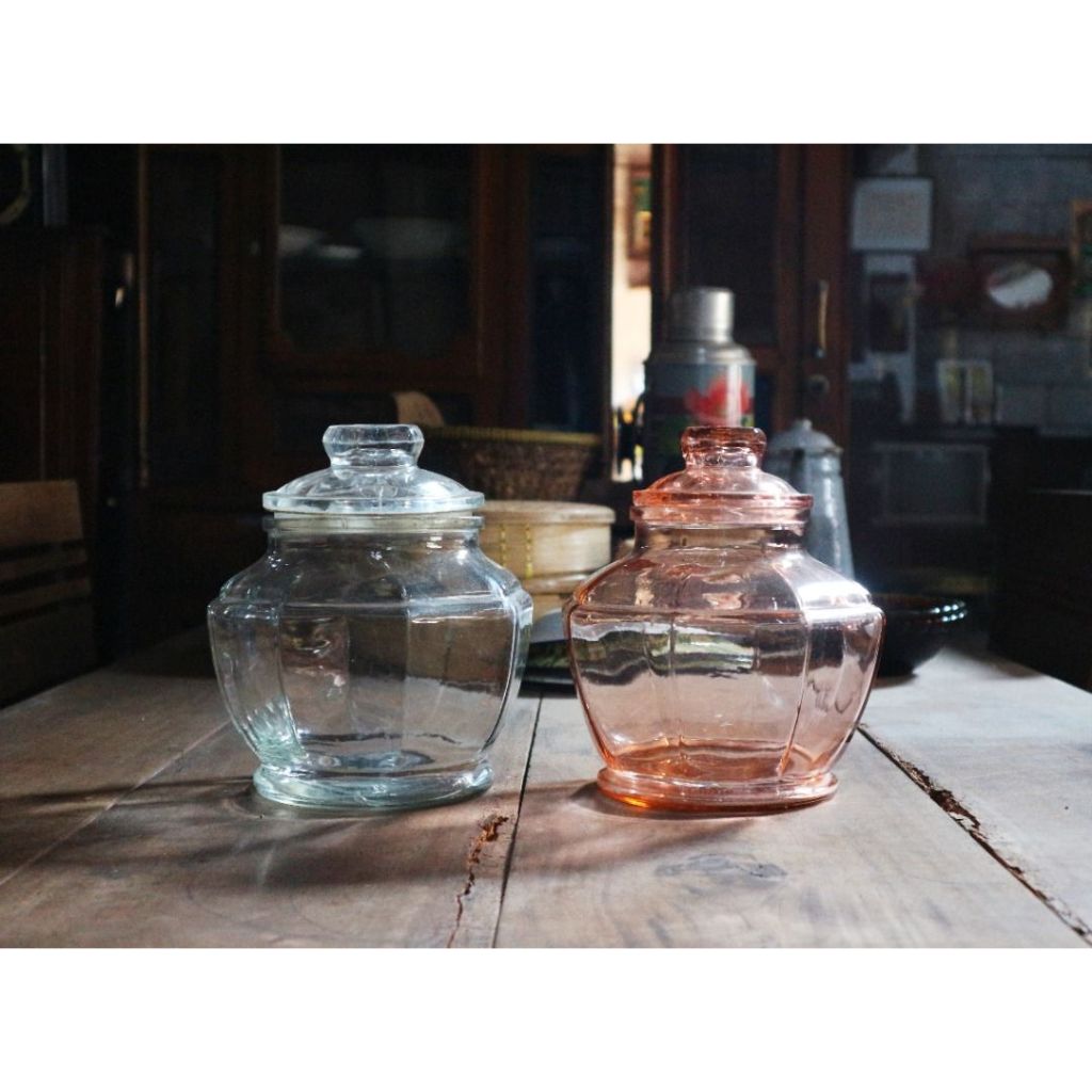 Toples Kaca Lawasan/Toples Kue Kering Lebaran