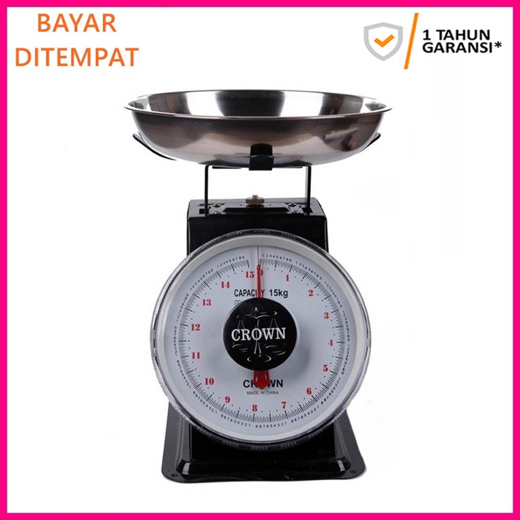 Timbangan Buah / Timbangan Duduk Jarum 15 kg Stainless
