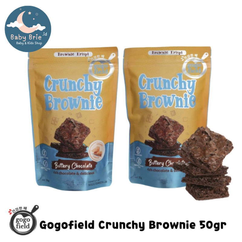 

Gogofield Crunchy Brownie Buttery Chocolate 50gr / Brownie Buttery Chocolate Cheese 50gr / Brownie Buttery Chocolate Almond 50gr / Brownies Krispi / Brownies Sehat / Brownies Anak