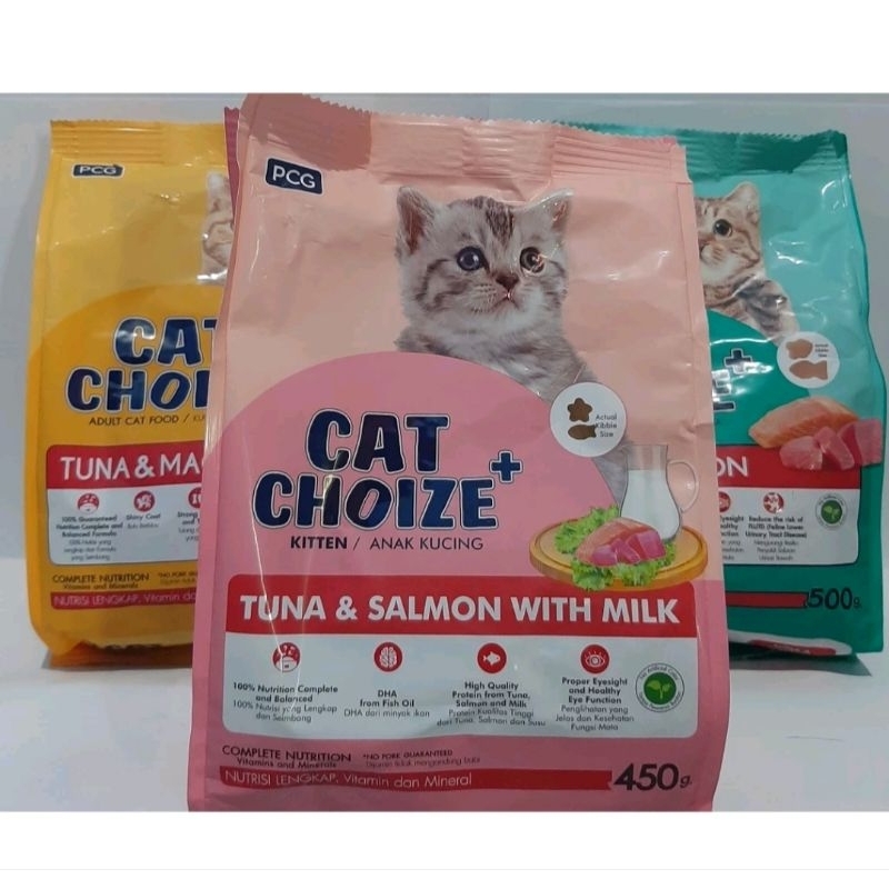 Makanan kucing Cat Choize plus kitten/adult 500gr