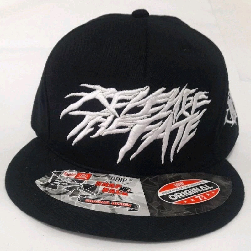 topi snapbak RTF revenge the fate bordir / topi metal bordir / topi020