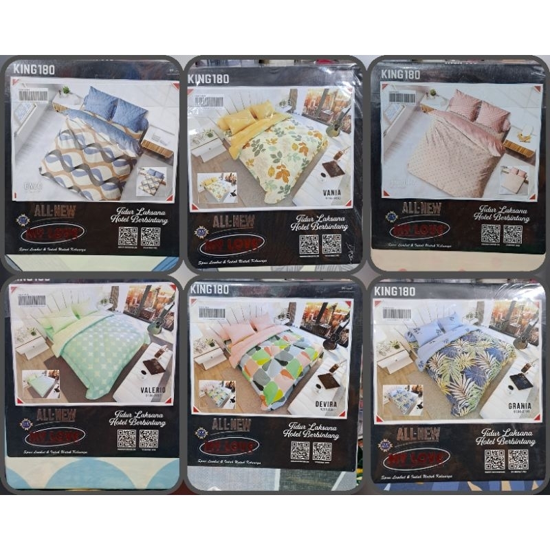 Sprei My Love,SPREI KING ALL NEW MY LOVE FITTED 180X200