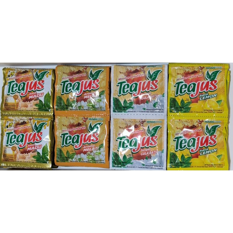 

teajus minuman serbuk instan tea jus isi 10 pcs