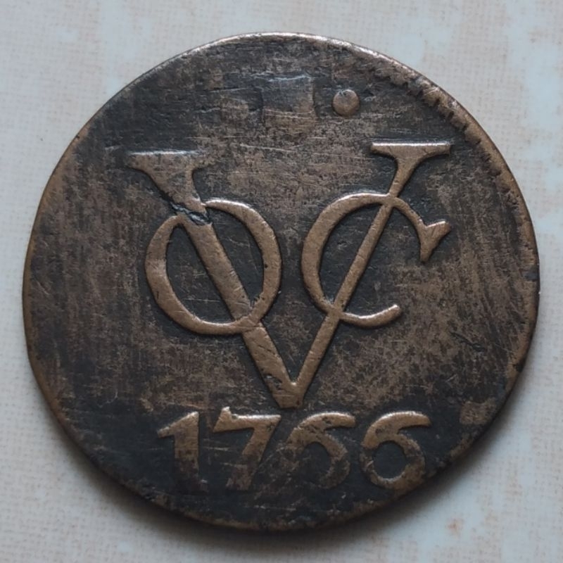 Koin Kuno 1 Doit VOC 1766 Utrecht - YN776