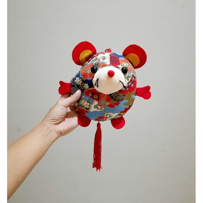 Boneka Tikus China Size 20 cm/ Boneka Hoki/ Boneka Imlek