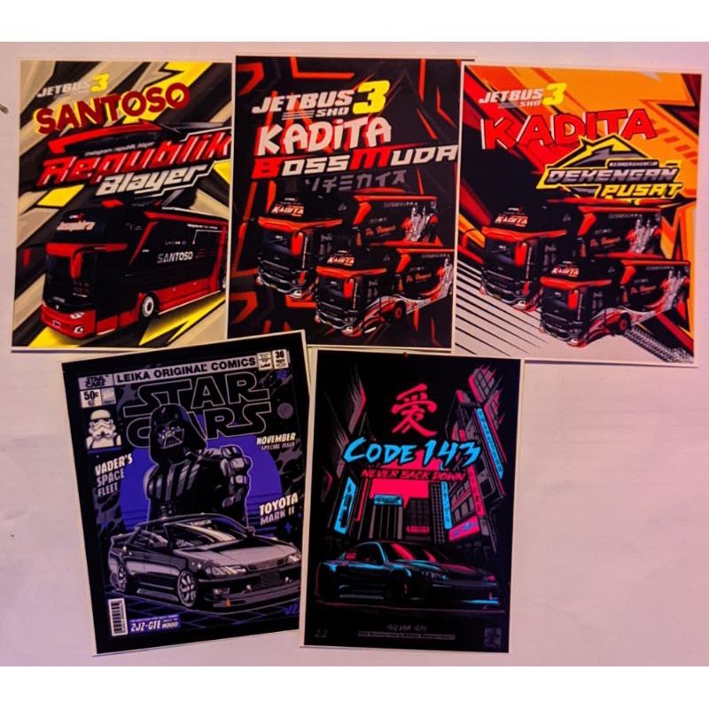 

Stiker Buss Termurah Paling Keren motif unik ( isi 50 stiker + bonus )