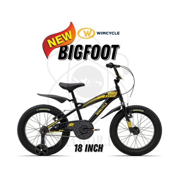 Sepeda Anak BMX 18 Inch Wimcycle BIGFOOT