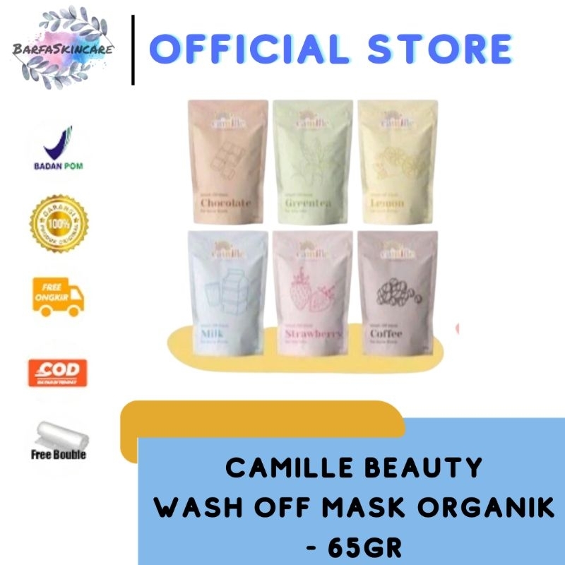 Camille Beauty Wash Off Mask Masker Wajah Organik Camille Beauty