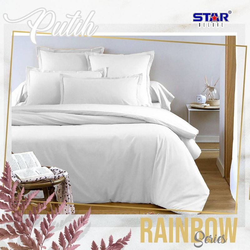 sprei katun polos putih