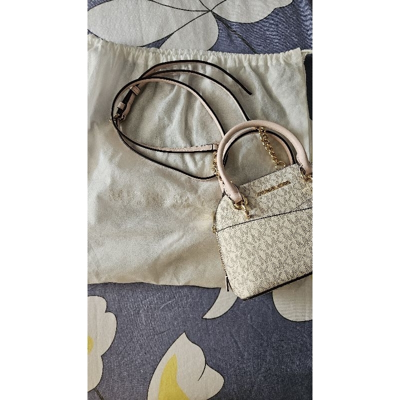 MK Jet Travel XS Dome Satchell - Vanilla