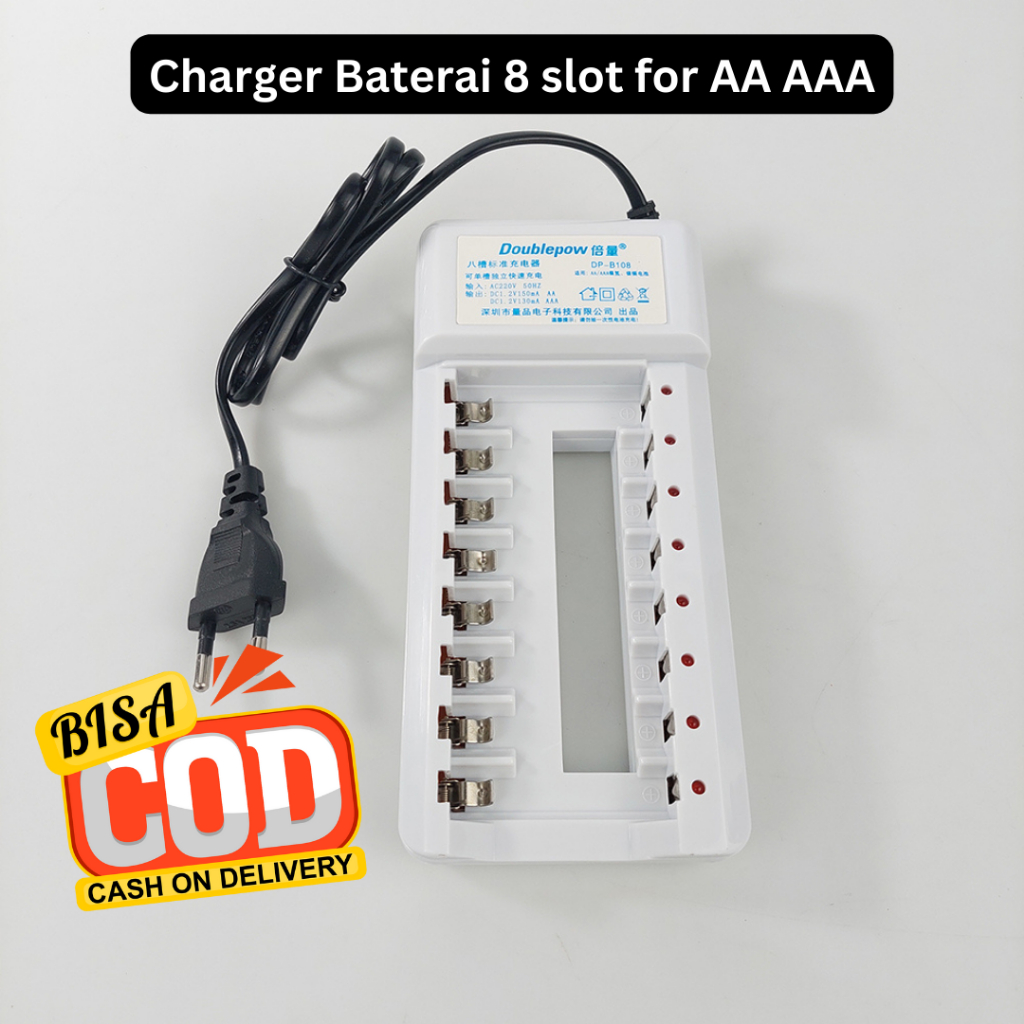 Charger Baterai 8 slot for AA AAA