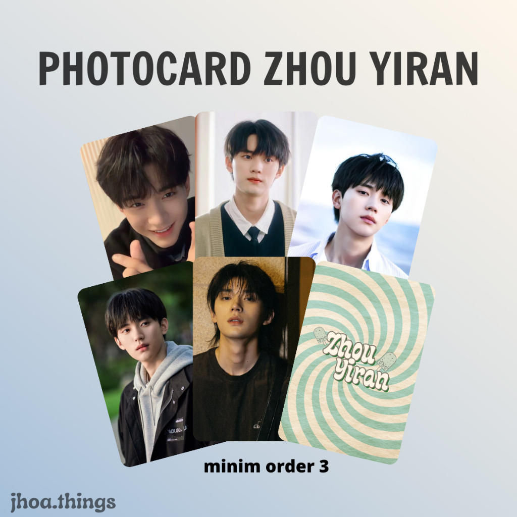 [UNOFFICIAL] PHOTOCARD ZHOU YIRAN WHEN I FLY TOWARDS YOU CHINESE ACTOR