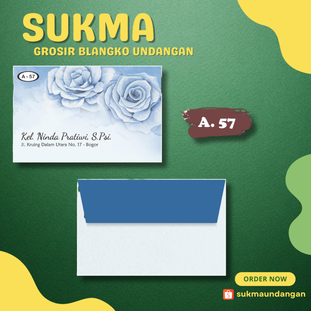 

AMPLOP KONDANGAN NIKAH MURAH FALAH A 57 50 PCS UKURAN KECIL | SUKMA UNDANGAN