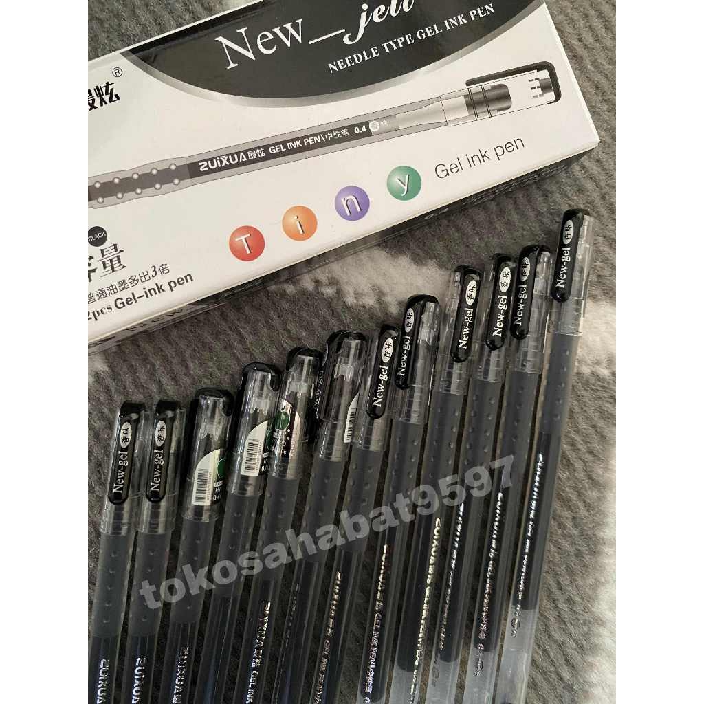 

Pulpen New Gel Zuixua 0.4mm Hitam