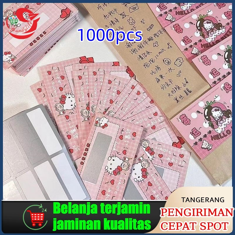

1000pcs Stiker Label Bentuk Persegi Panjang Warna Silver