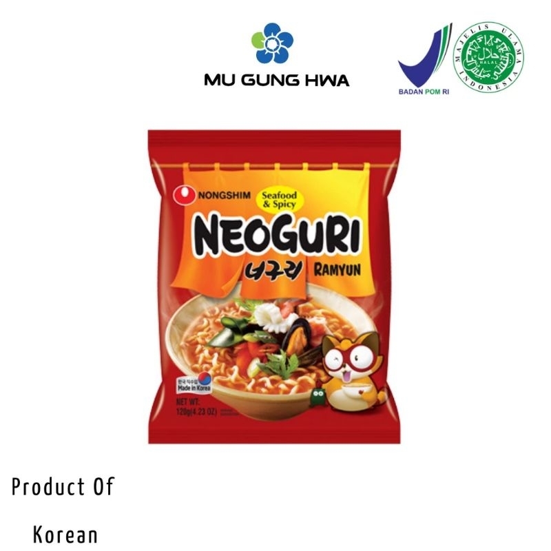 

Nongshim Neoguri Udon Noodle Soup Seafood&Spicy - 120g