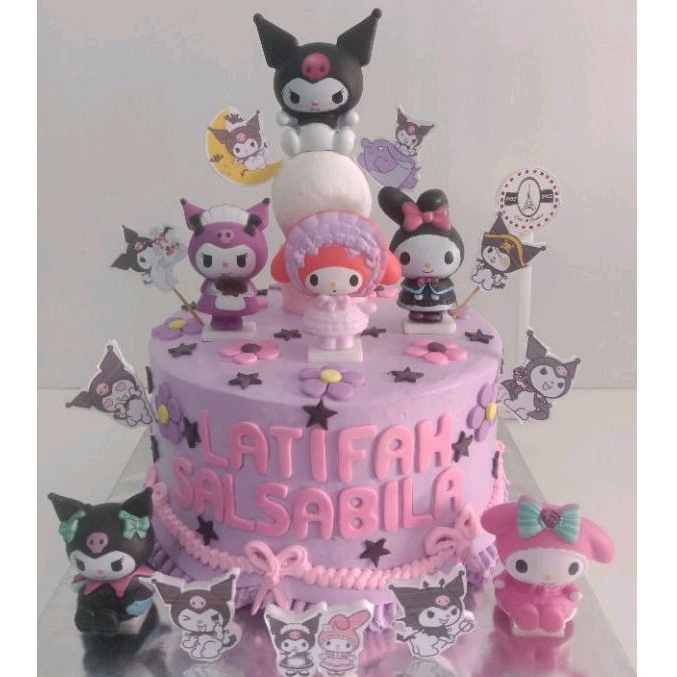 

kuromi cake/kue kuromi