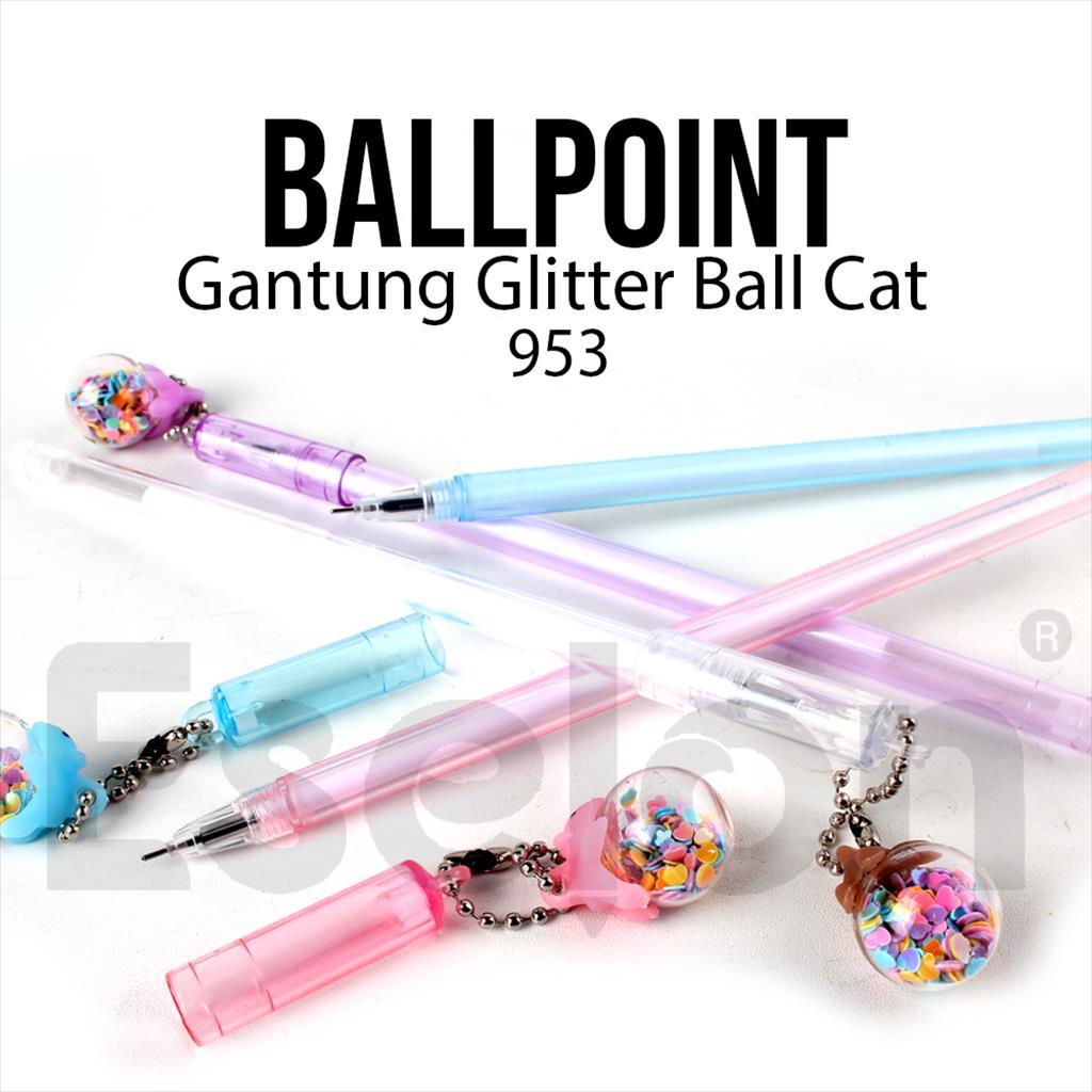 

PULPEN FANCY BENTUK GANTUNGAN GLITTER BOLA 953