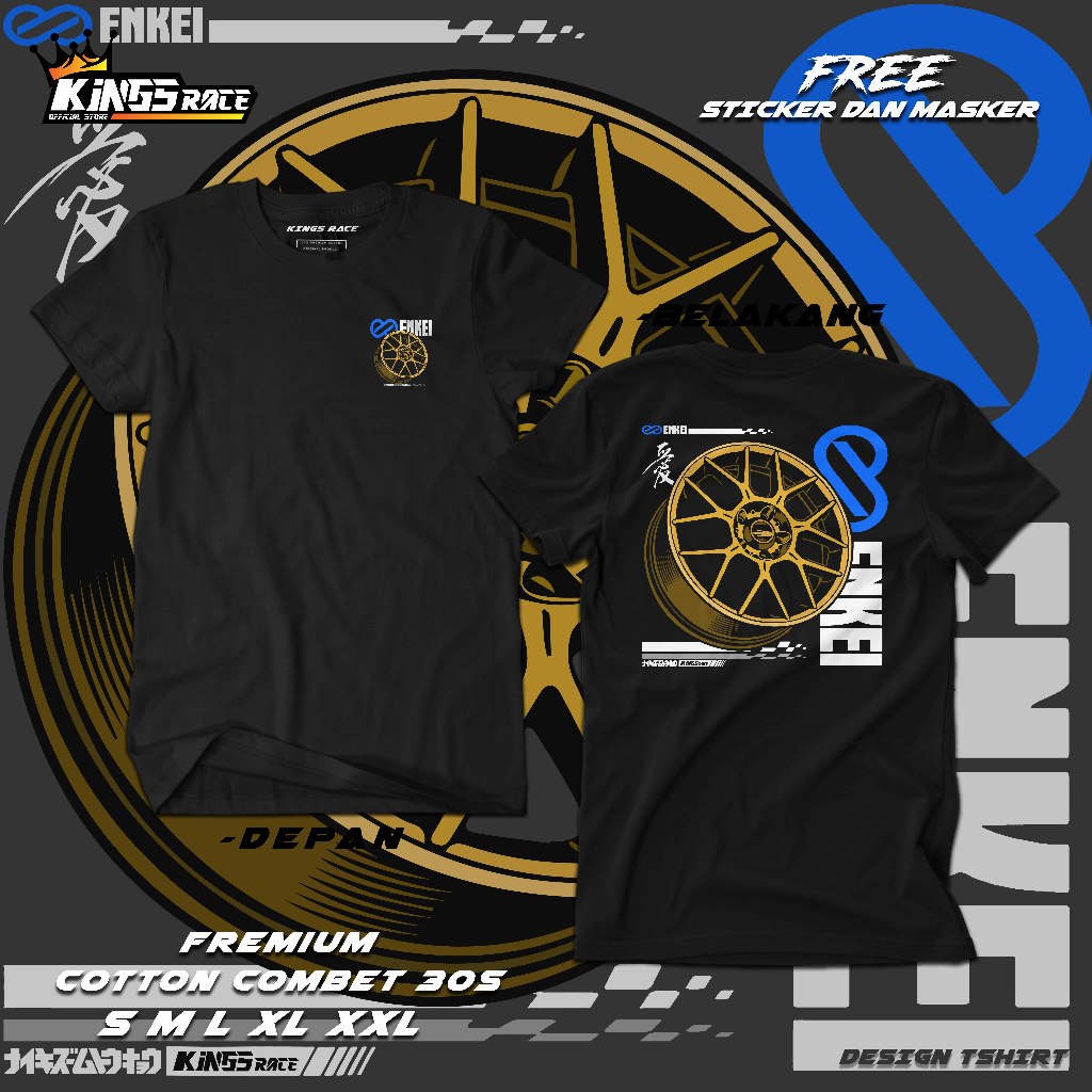 Kaos Velg Enkei Terbaru | Kaos Racing Mobil | KINGRACE
