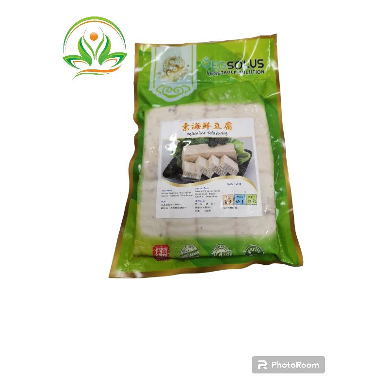 

veg solution seafood tofu original & sayur analog 450gr vegetarian