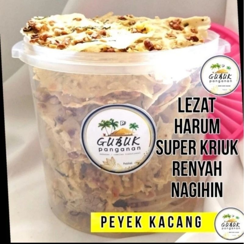

peyek rebon / peyek kacang / peyek teri Medan toples 5 liter