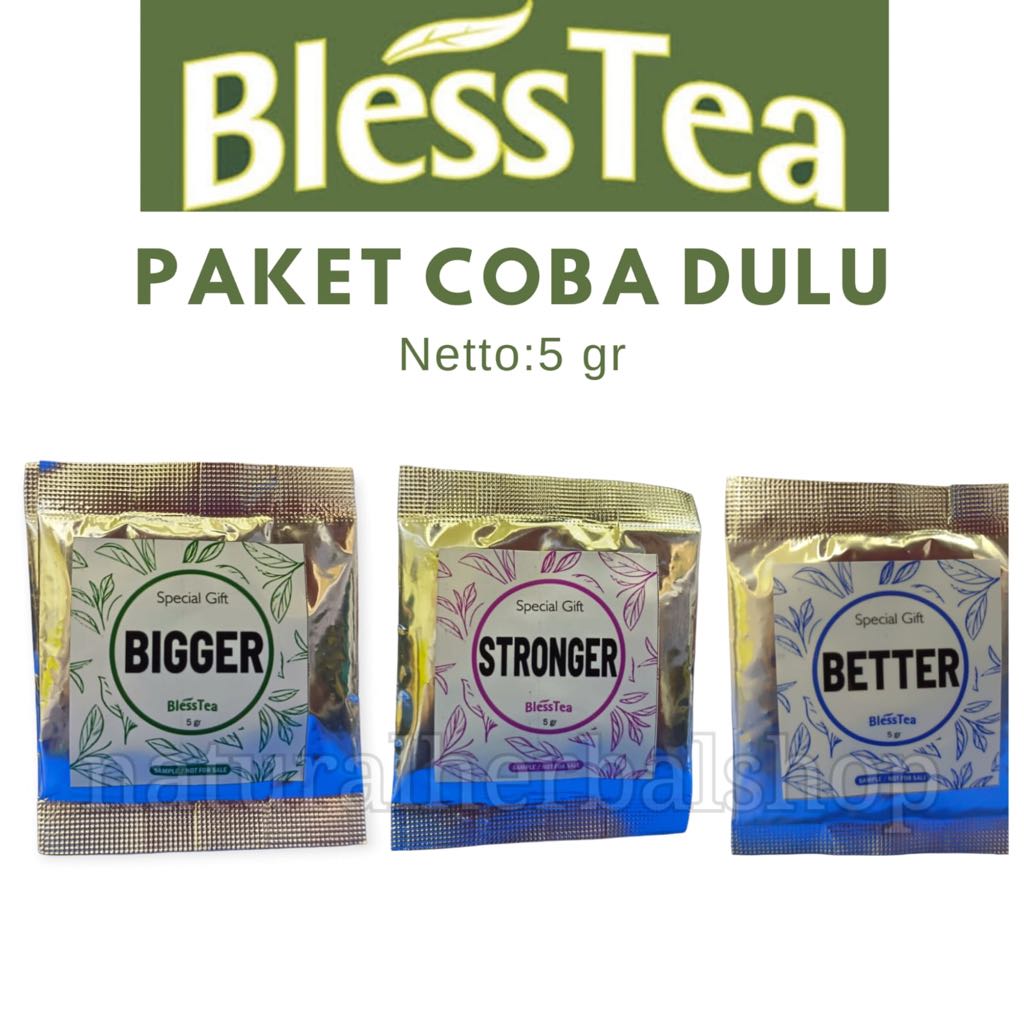 

BLESSTEA PAKET COBA DULU TEH HITAM DETOX ORIGINAL 5GR